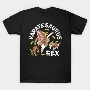 Karatesaurus Rex Dinosaur Lover T-Shirt